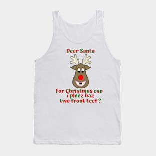 Funny Ugly Christmas Reindeer Tank Top